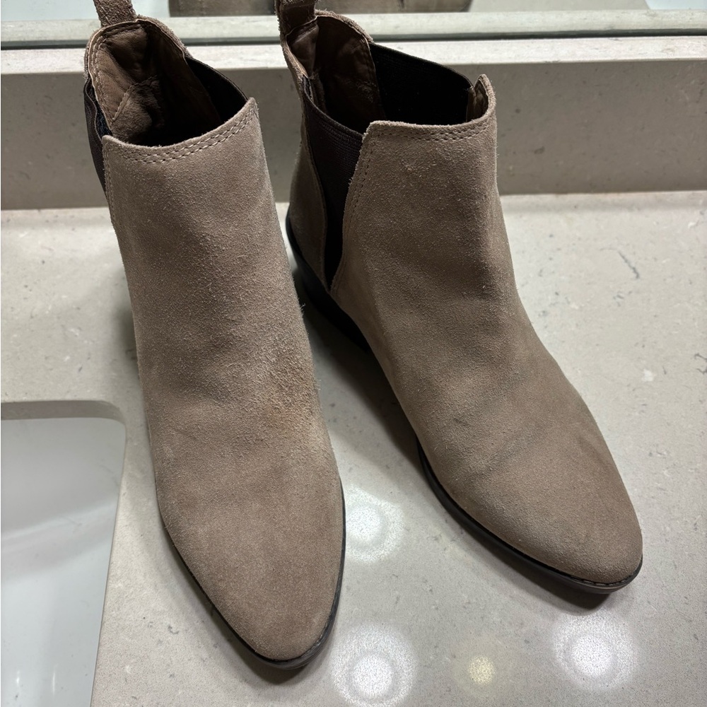 White Mountain Taupe Ankle Booties